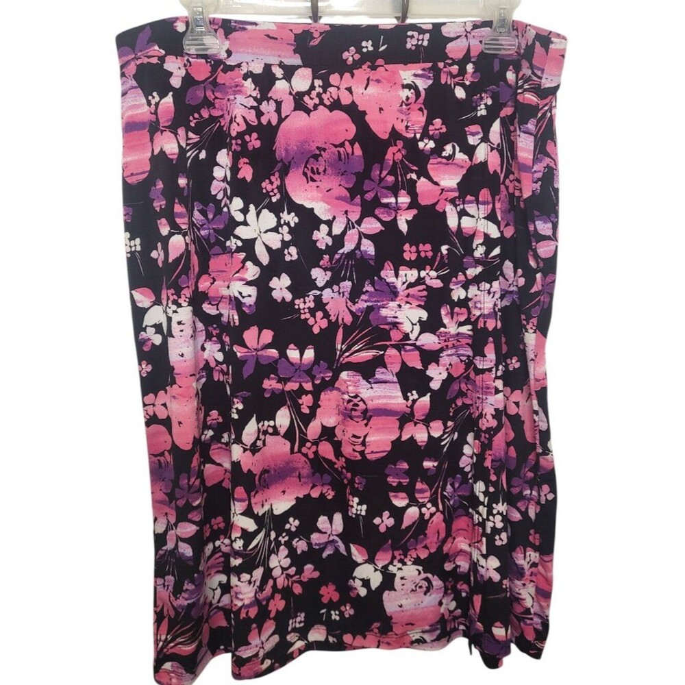 CJ Banks Plus Size 2X Floral Skirt